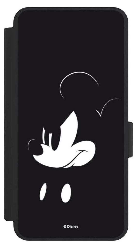 NIVOCASE Klapphülle für Samsung Galaxy S25 Edge Handyhülle aus Kunst Leder NIVOflip schwarz Disney Mickey Mouse Offizielles Lizenzprodukt