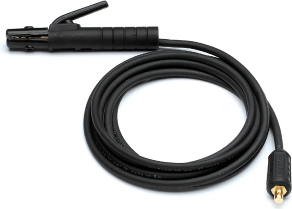 Évitez la Perte de Puissance avec ce Câble de Soudure 25mm² 4m Fiche 13mm