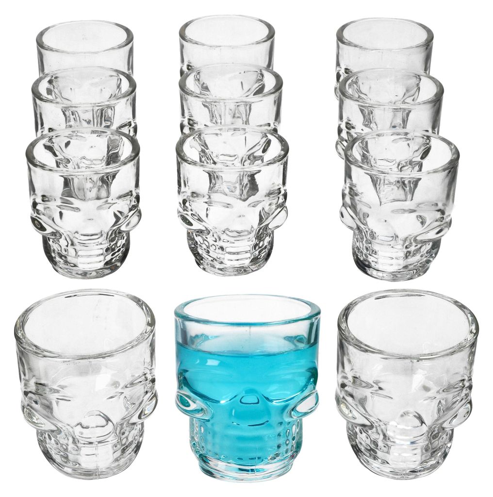 12x kieliszki do sznapsa z motywem czaszki 5 cl Kieliszki Zdjęcie produktu 