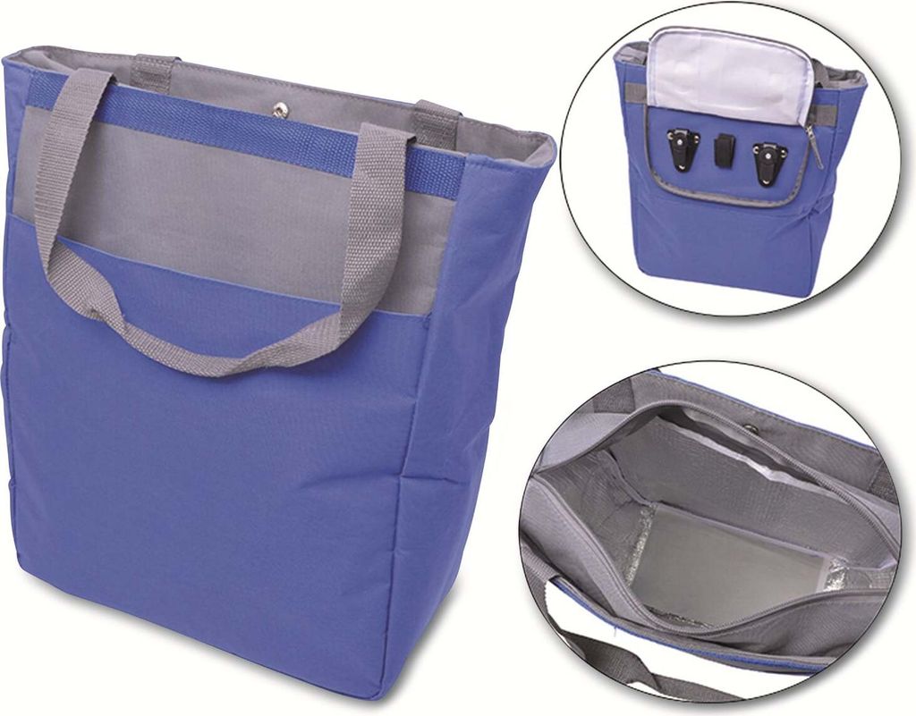 Filmer 46399 Kühltasche für Gepäckträger blau 320 x 400 x 150 mm 600D Polyester