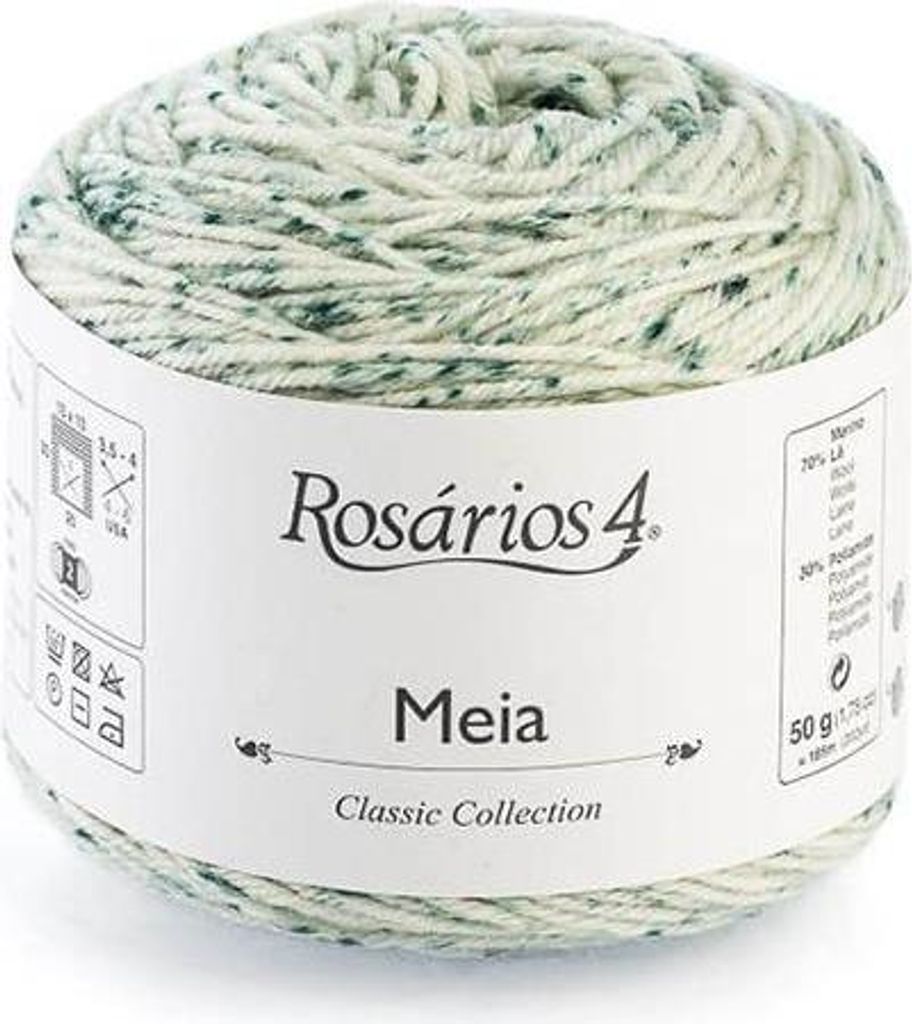 Rosarios 4 Meia Print 252 Sockenwolle - Merino Mix, weich & Produktbild 