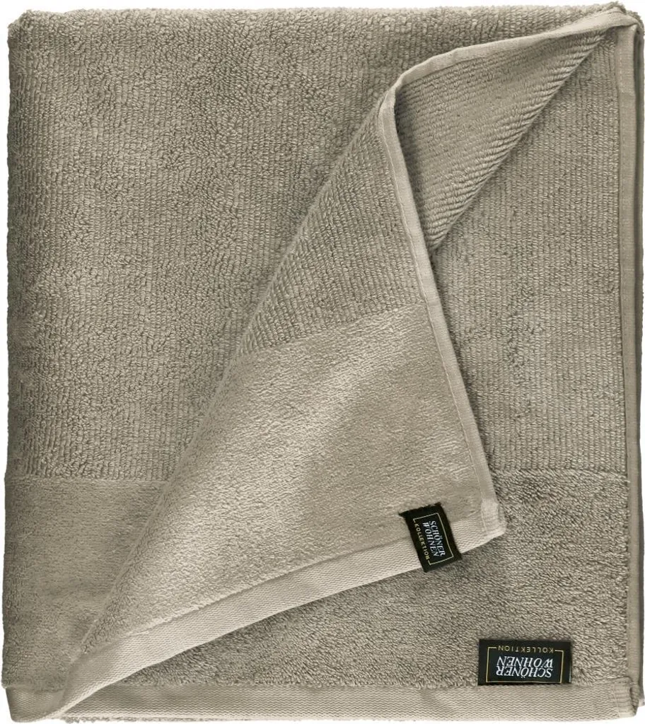 Telo Bagno SENSE Sand 100x150 cm | Design Minimal Schöner Wohnen