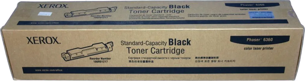 Toner noir Xerox 106R01217 haute capacité pour imprimante Phaser 6360