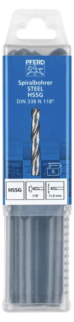 Lot de 5 mèches de perçage haute résistance pour métaux et aciers