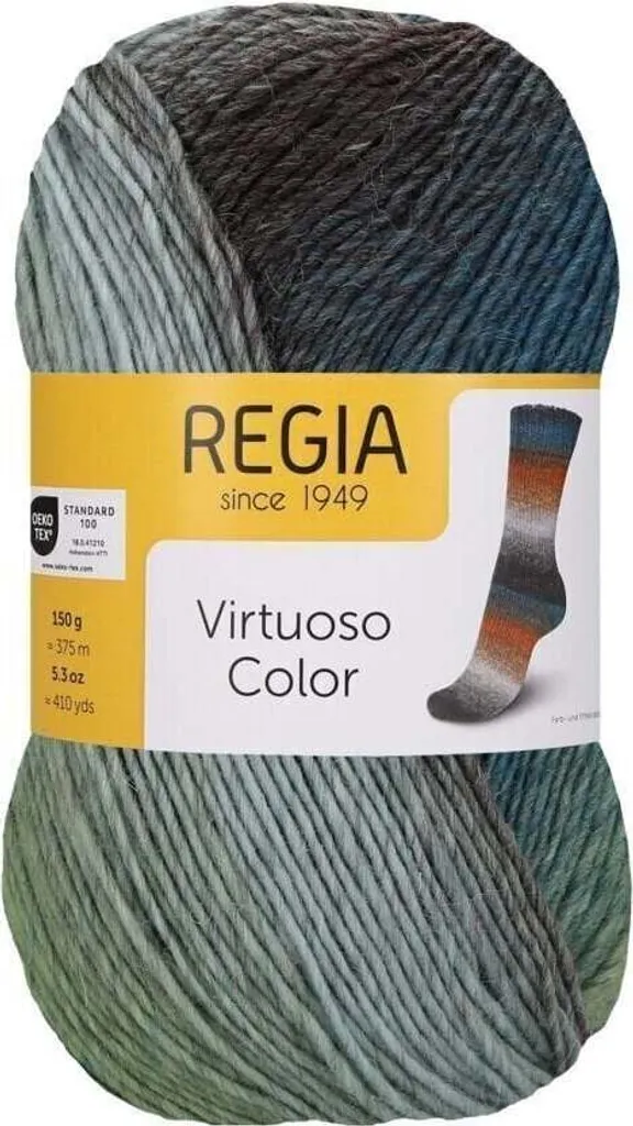 Regia Virtuoso Color 3071 Into the Sea - Lana Sfumata Effetto Mare