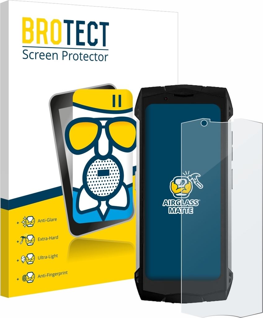 BROTECT Entspiegelungs Schutzglas für Doogee S Mini Schutzfolie Panzer Folie Glas Display Schutz matt
