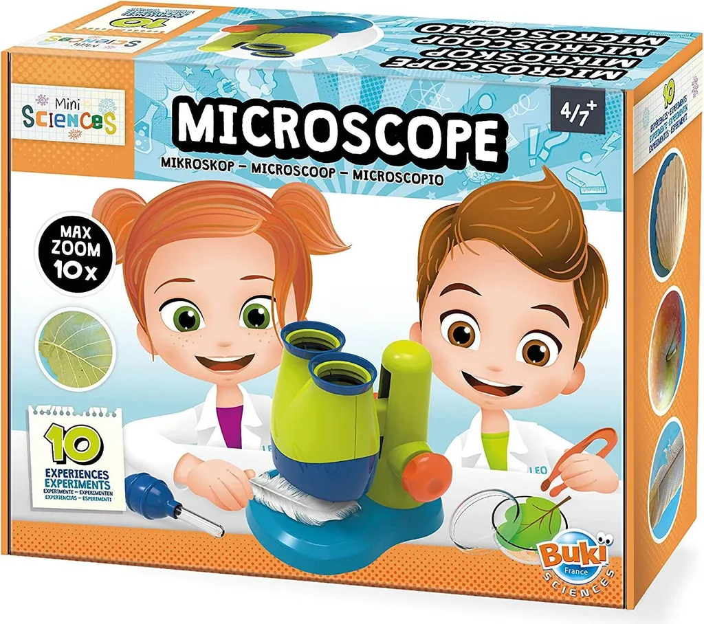 Microscope Buki Mini Sciences - Jouet Éducatif Enfant 4 ans et +