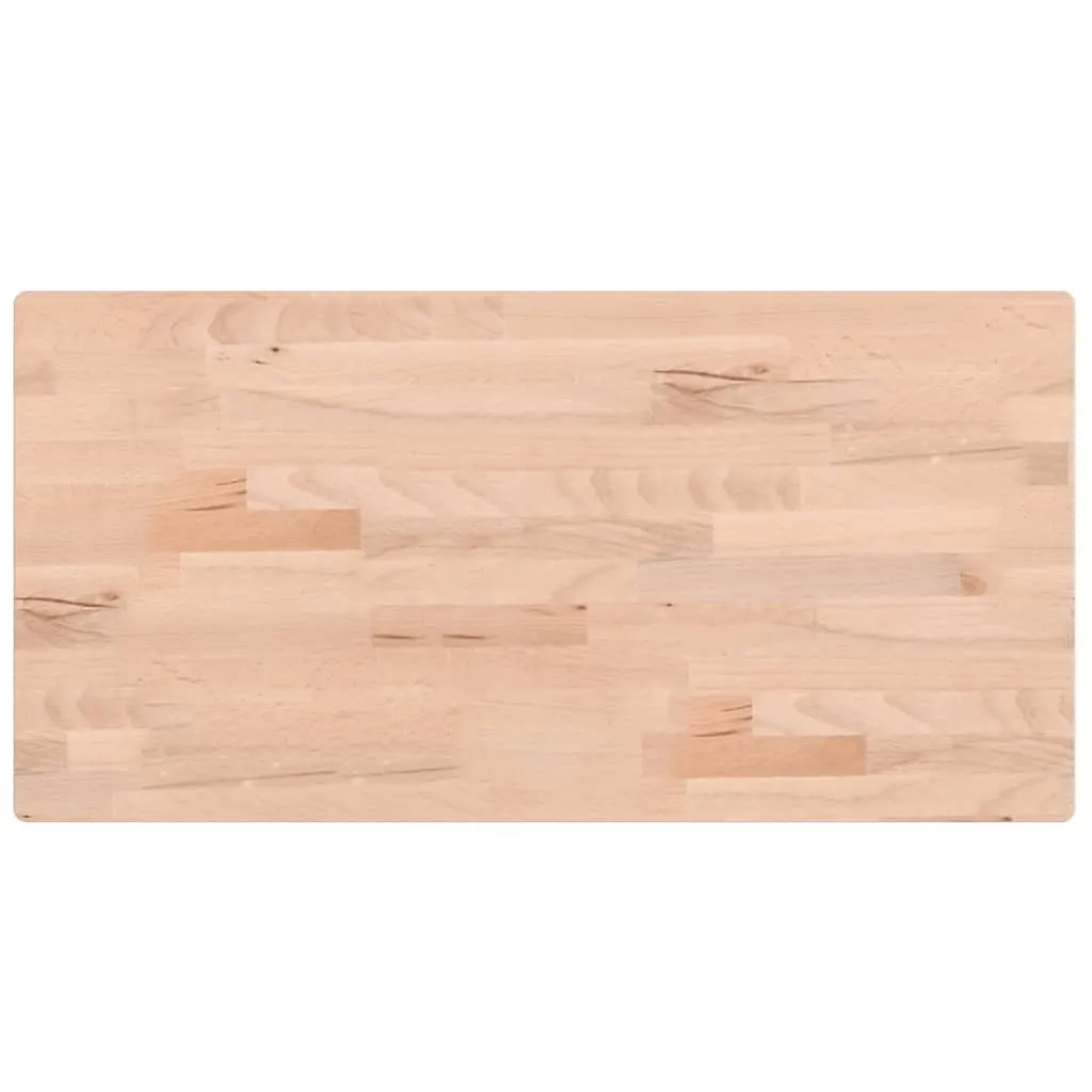 Piano Tavolo SYFAX 80x40x2,5cm in Vero Legno Massello di Faggio Naturale