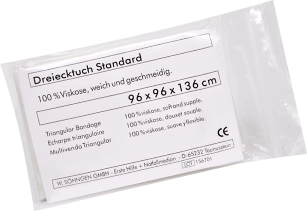 Dreiecktuch Standard weiß | Packung (1 Stück)