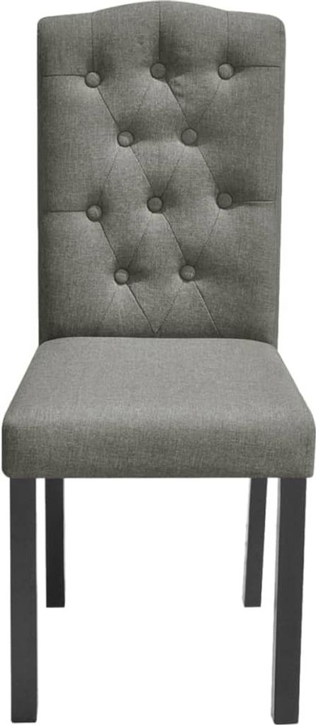 vidaXL Esszimmerstühle 6 Stk. Grau Stoff Produktbild 