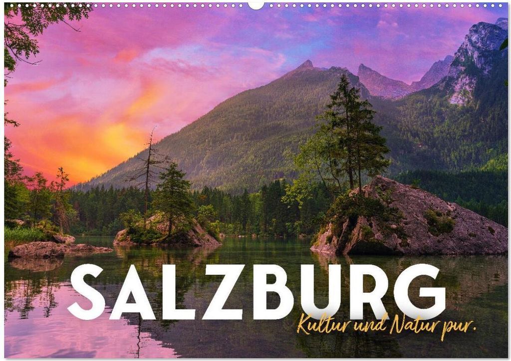 Salzburg - Kultur und Natur pur. (Wandkalender 2026 DIN A2 quer), CALVENDO Monatskalender