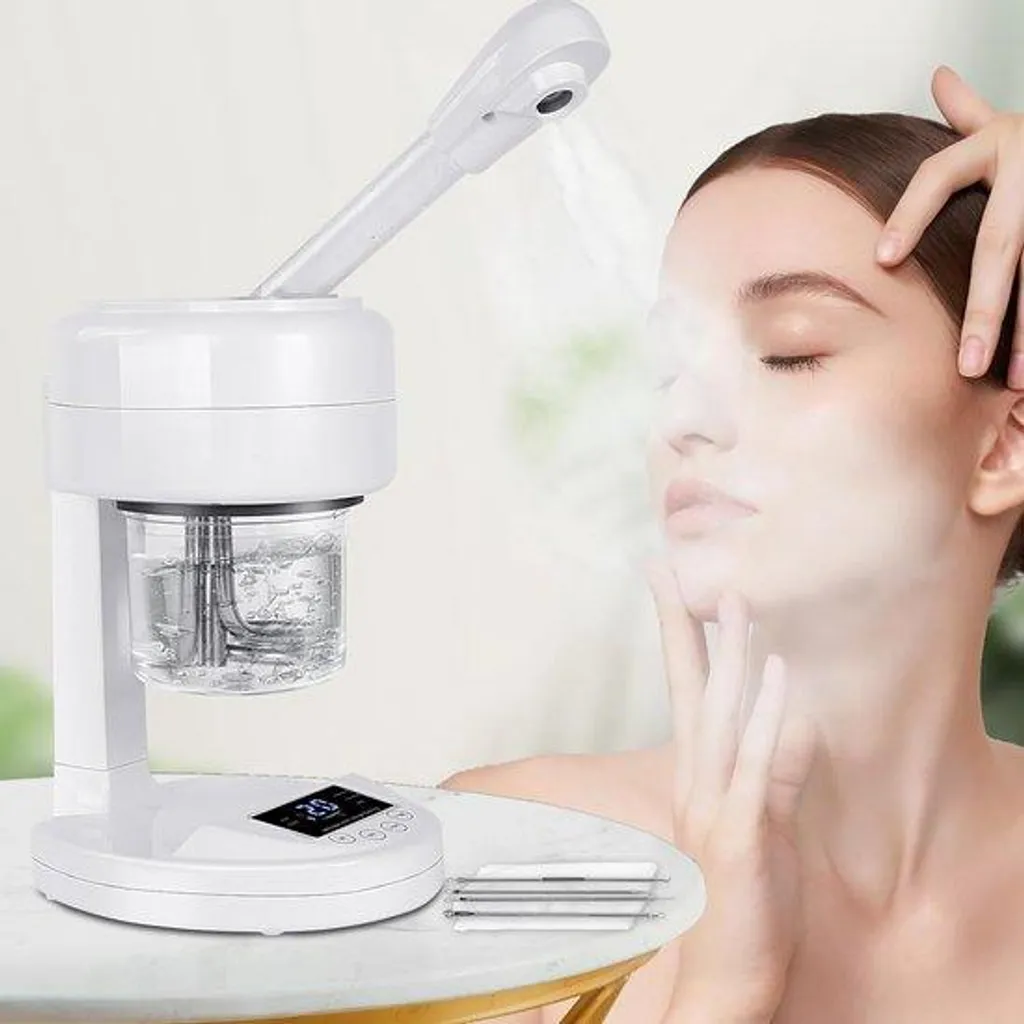 Appareil Hydratation Visage Nanostomer à Ionisation et Embout Rotatif