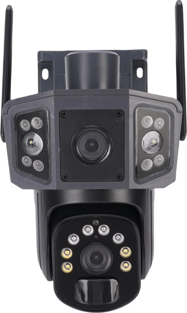 Caméra de surveillance 8MP avec vue 360° et batterie solaire de 8000 mAh