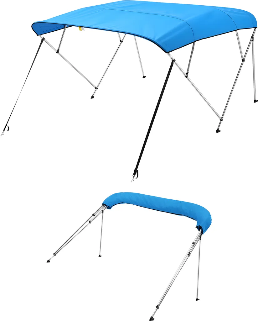 Ombra e Relax: Tendalino Barca VEVOR Blu 4 Archi 216-229cm