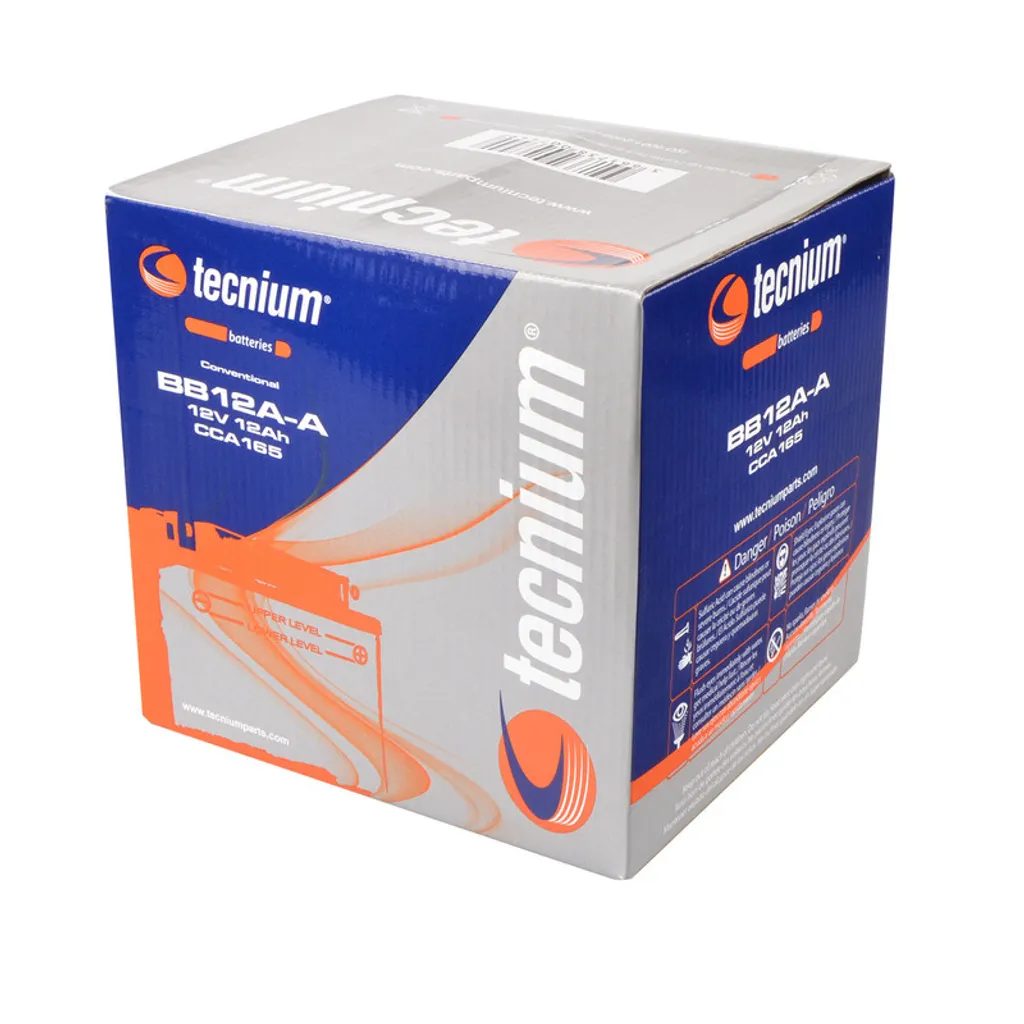 Batterie BB12A-A Tecnium 12V Haute Résistance avec Pack d'Acide Inclus