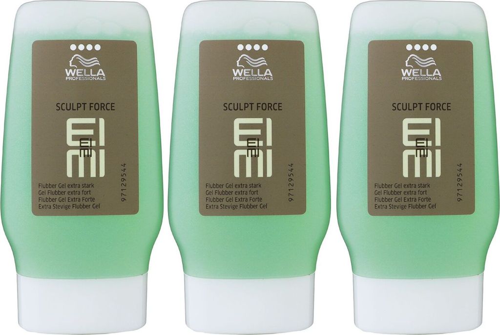 Wella Eimi Sculpt Force Flubber 3 x 125 ml Haargel Set Produktbild 