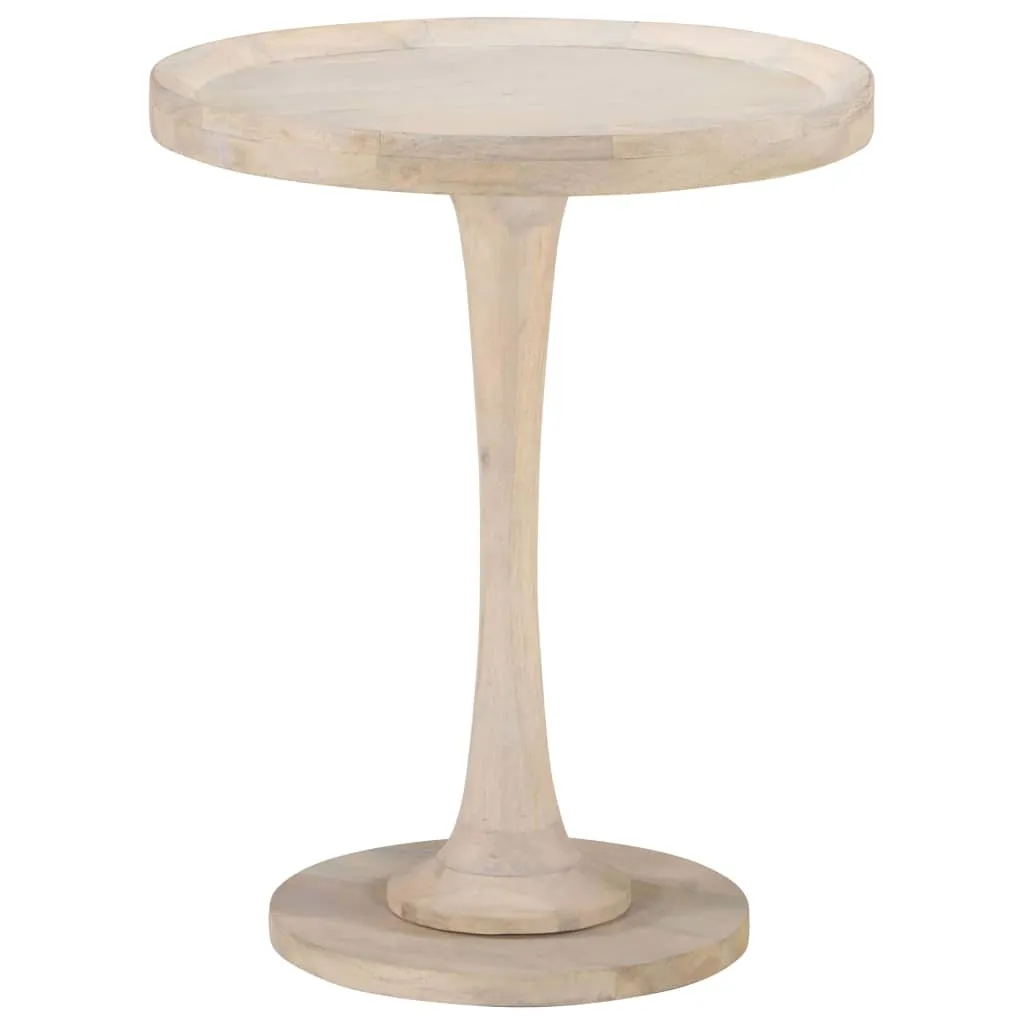 vidaXL Table d'appoint Ø60x75 cm en bois de manguier massif robuste