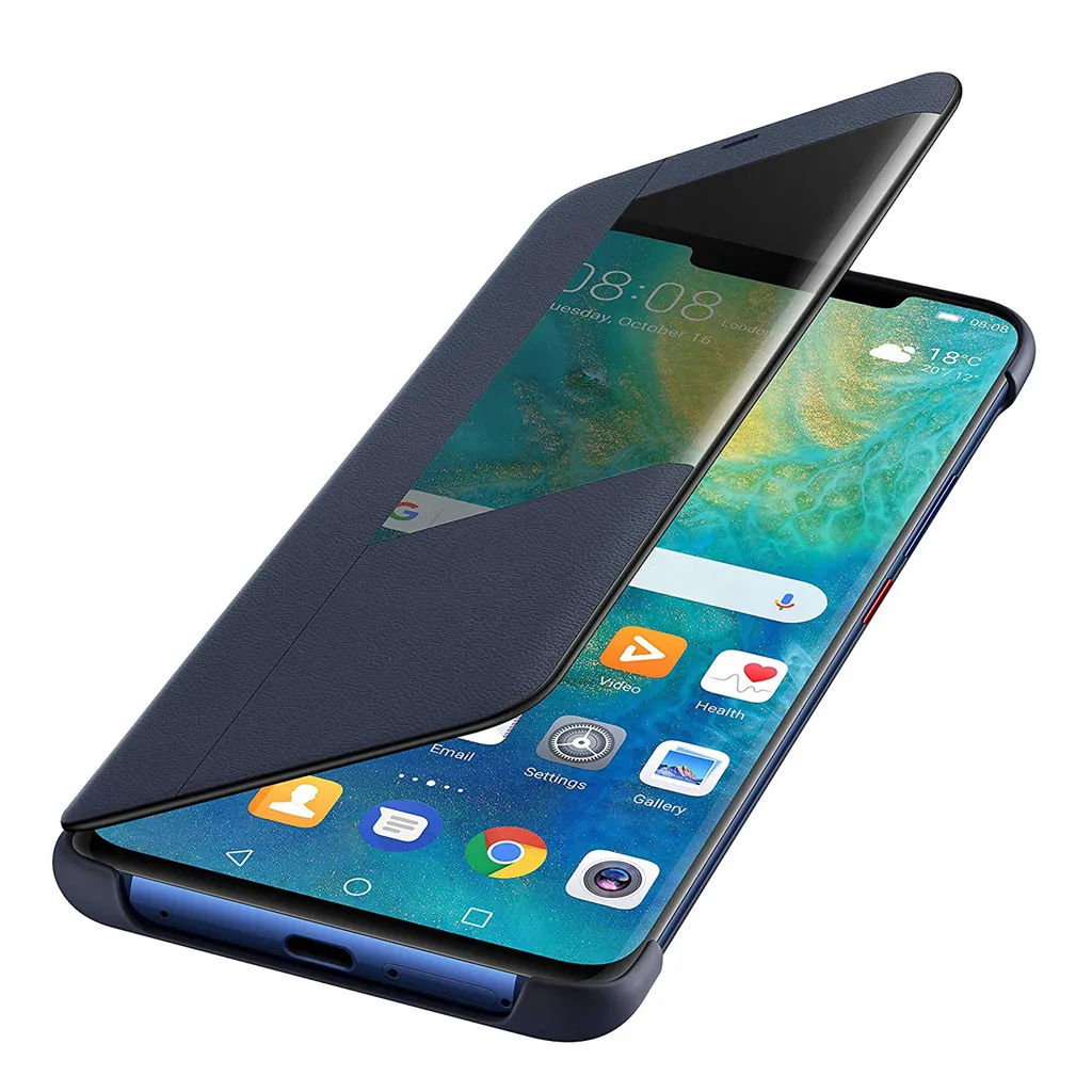 Housse folio bleu Huawei coque intégrale pour mobile 6.39"