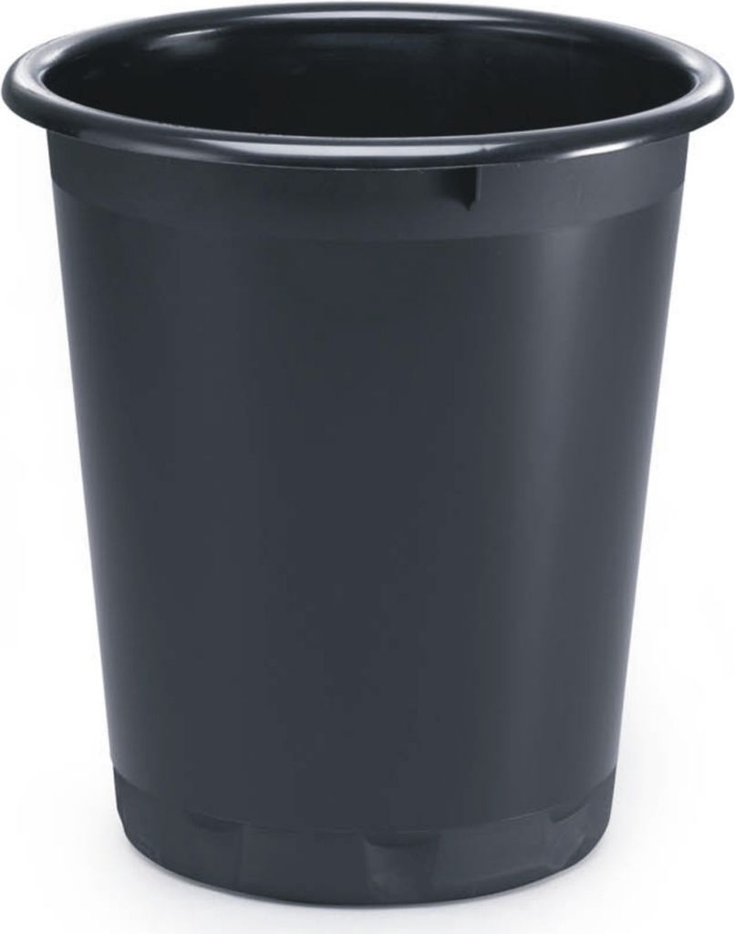 Papierkorb 13l schwarz Packung mit 6 Stück