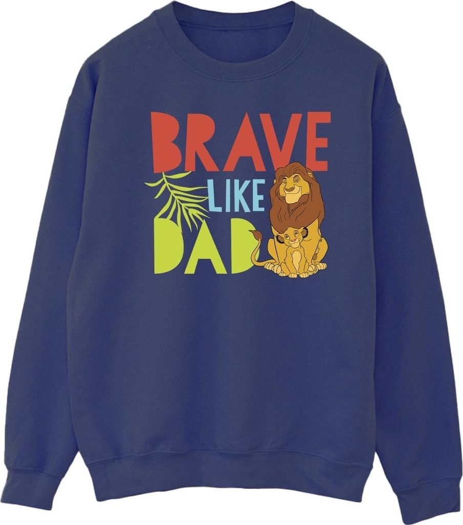 Disney - "The Lion King Brave Like Dad" Sweatshirt für Herren BI30638 (M) (Marineblau)