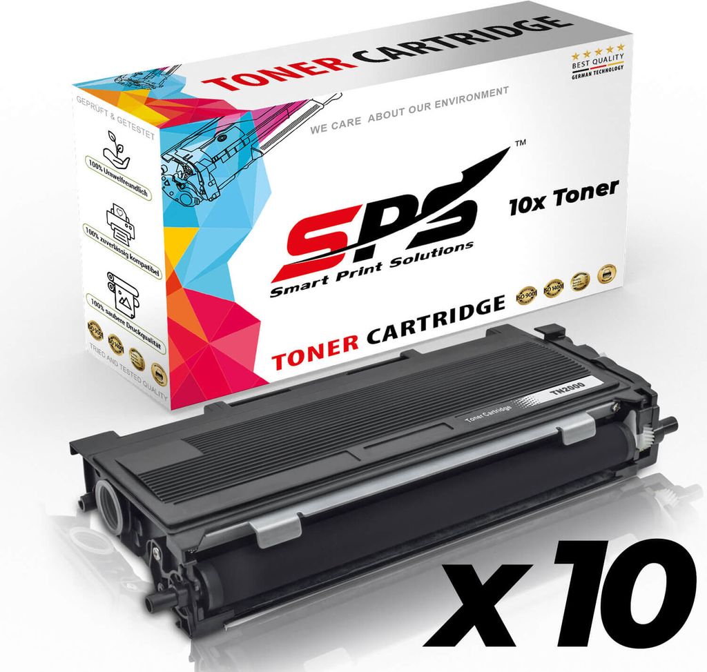 Toner kompatibel zu Brother TN-2000/ TN-2005 Schwarz 10er Set