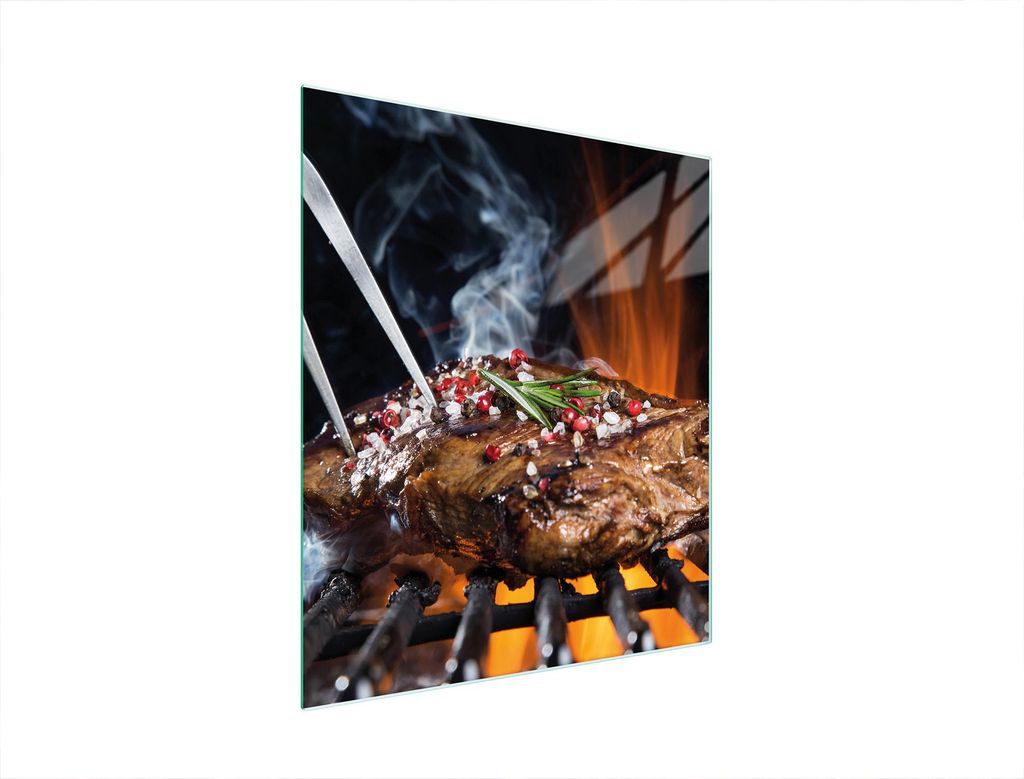 Glasschneidebrett 45X52 Grill