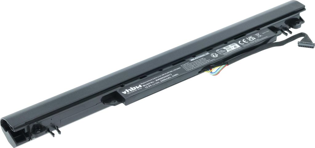 vhbw Akku Ersatz für Lenovo 5B10L79278, 5B10L04215, 5B10L04167, 5B10L04166, L15S3A02, L15L3A03, L15C3A03 für Notebook (2200 mAh, 10,8 V, Li-Ion)