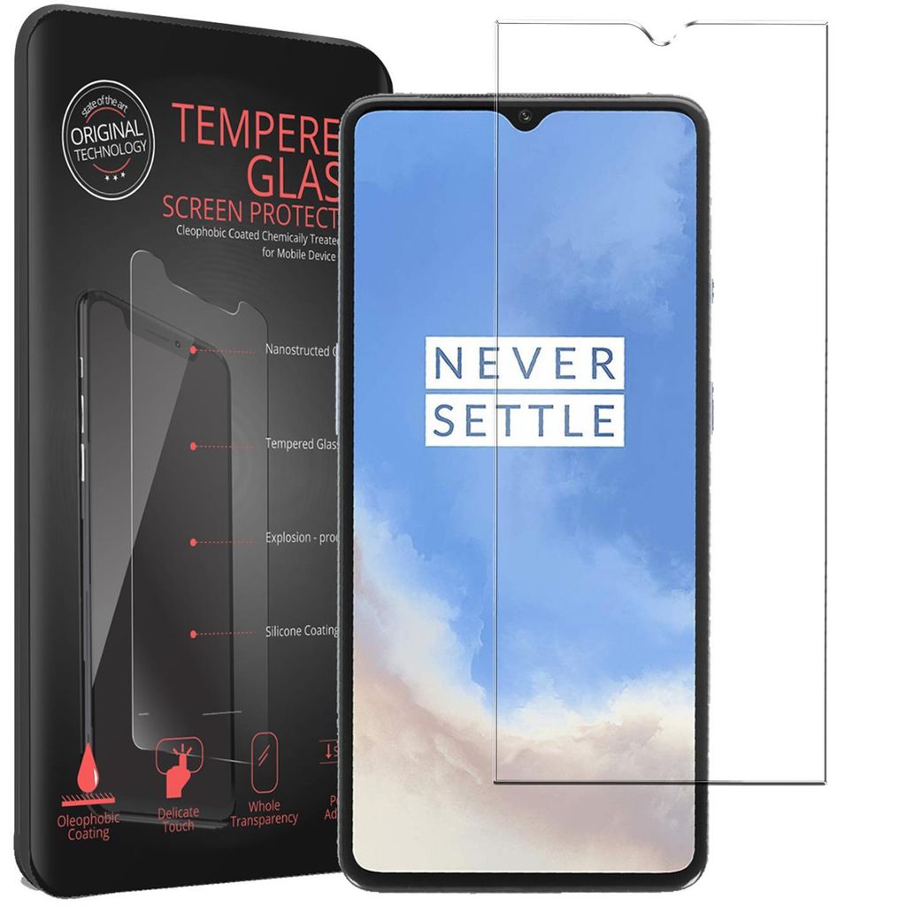 2x Conie Glasfolie für OnePlus 7T Displayschutz Folie Panzer Glas Premium Schutzfolie Set Blasenfrei