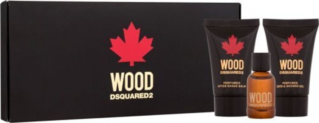 Dsquared2 - Wood pour Home Mini Set EDT 5 ml, Duschgel 25 ml und Aftershave Balsam 25 ml5ml