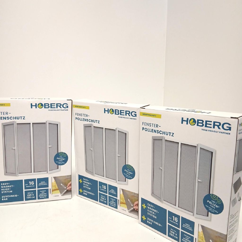 Hoberg raamfolie tegen pollen - 150 x 130 cm - set van 4 Productafbeelding 