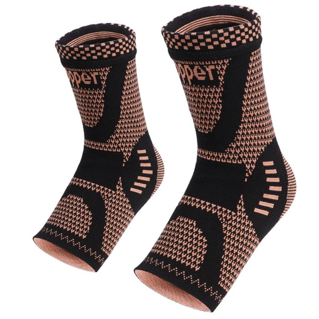 2 Stück Sprunggelenkbandage, Kupfer Bandage Fußgelenk Produktbild 