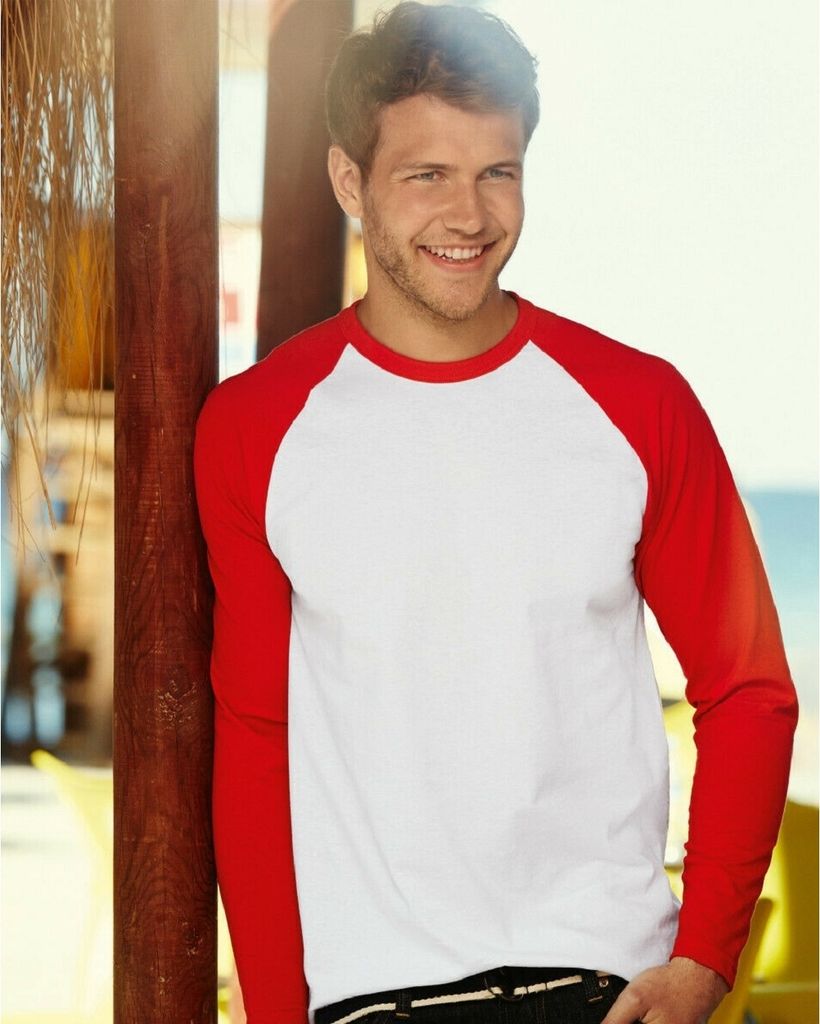 Pánske baseballové tričko Fruit Of The Loom, čierne BC328 Obrázok produktu 2