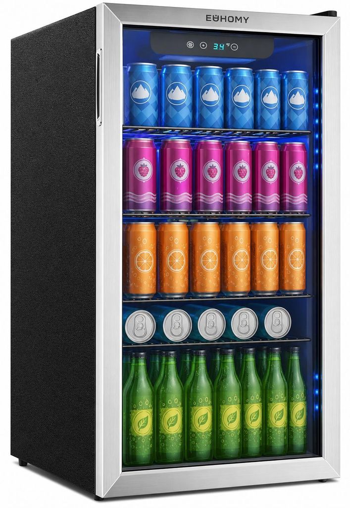 EUHOMY Frigorifero per bevande 90L, mini frigo per 126 Immagine del prodotto 