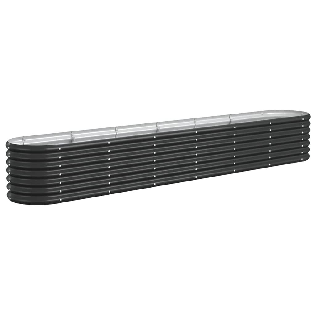 vidaXL Podwyższone łóżko Stal malowana proszkowo 260x40x36 Zdjęcie produktu 