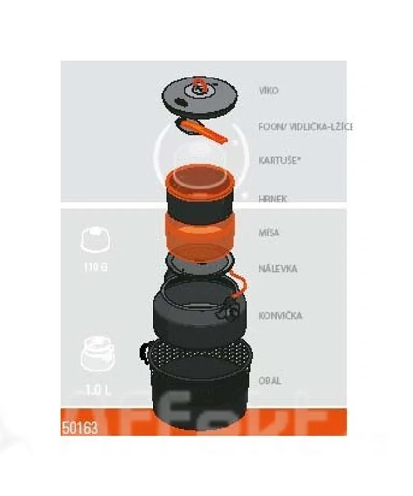 GSI Halulite Ketalist - Bouilloire de Randonnée Ultra-Légère 1 Litre