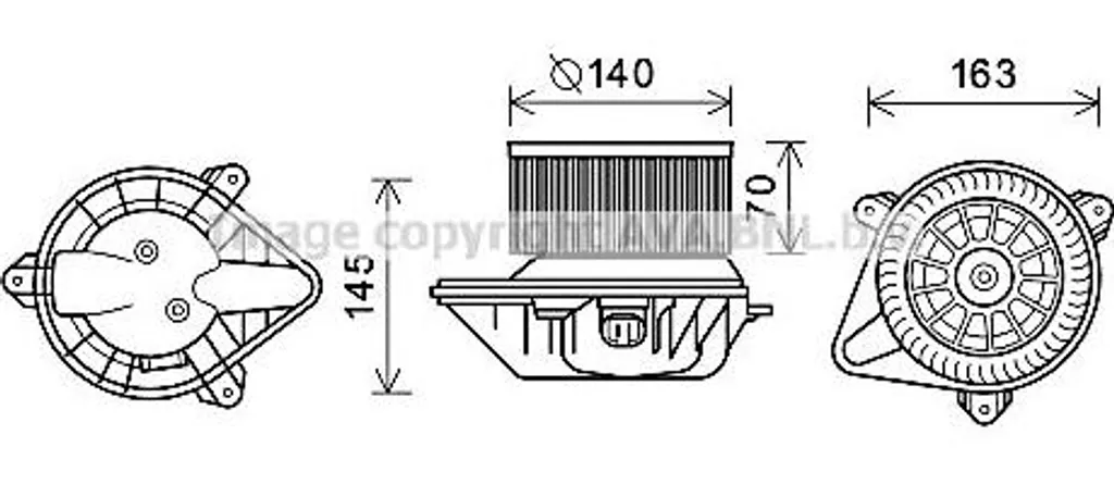Réparer la ventilation Peugeot 406 avec le moteur AVA PE8373 6441K9