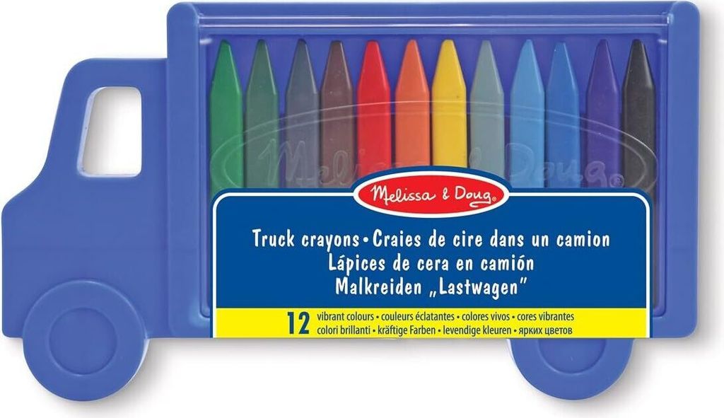 Melissa & Doug 14159 Malkreide Lastwagen (12 Stifte)