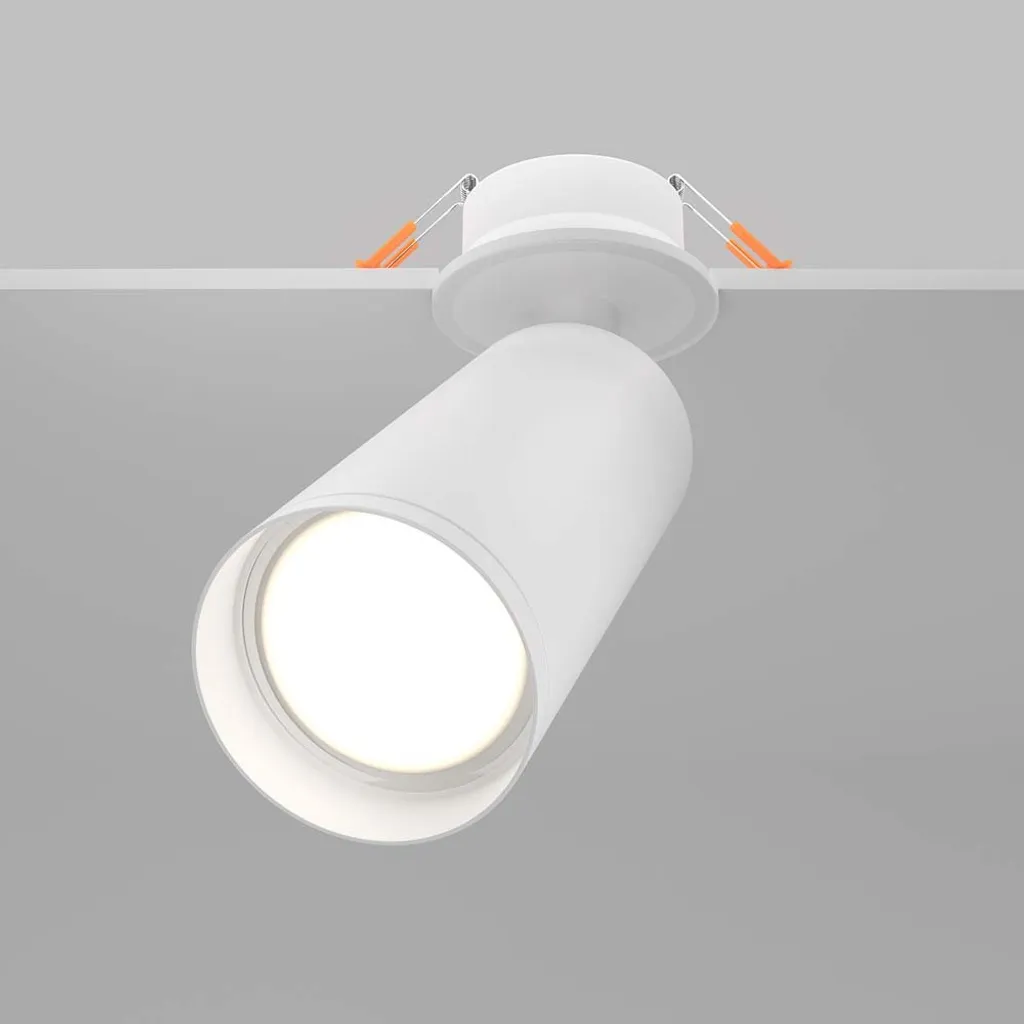Plafonnier spot blanc réglable aluminium 19,2 cm éclairage ciblé - 2