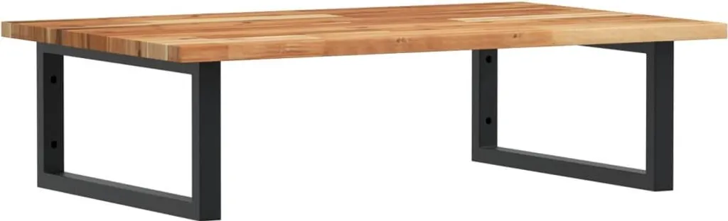 Mensola Lavandino Bagno vidaXL Acacia Naturale e Acciaio Moderno