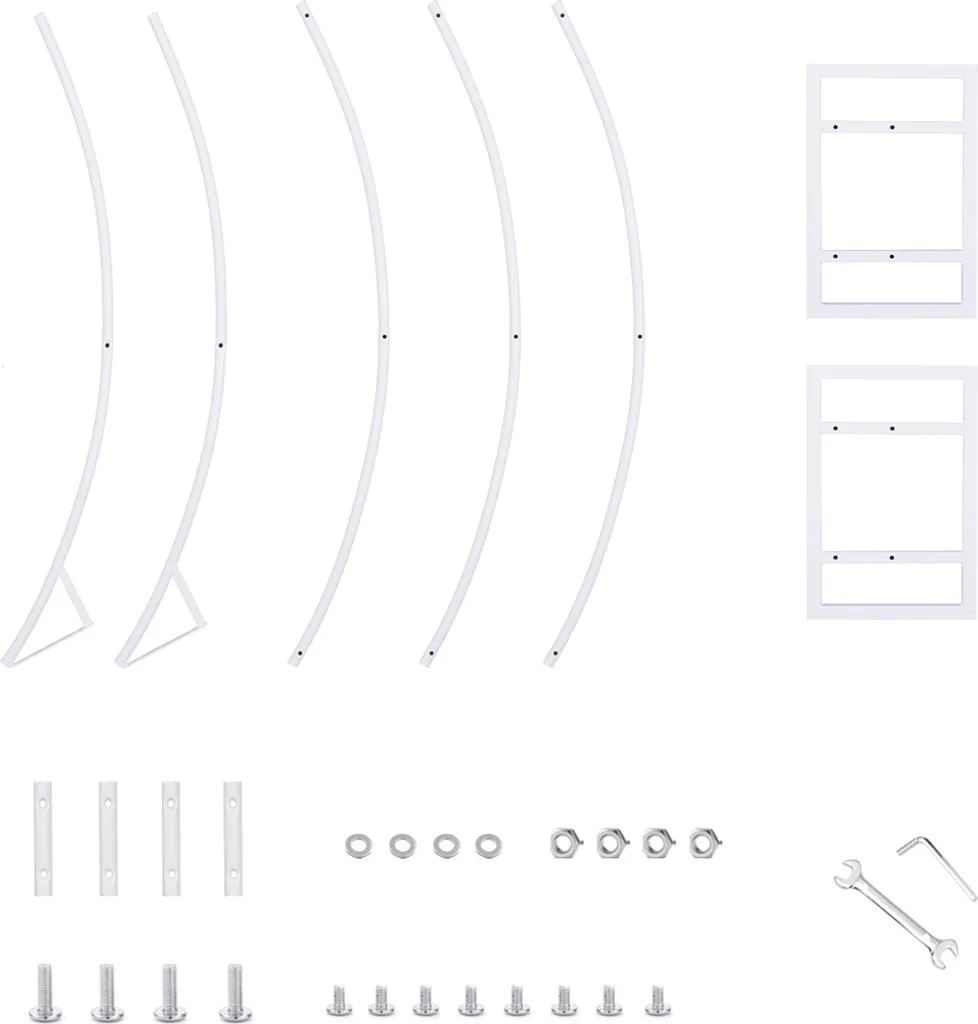 Structure Arche de Mariage 2,4m en Fer Robuste pour Décoration DIY - 12