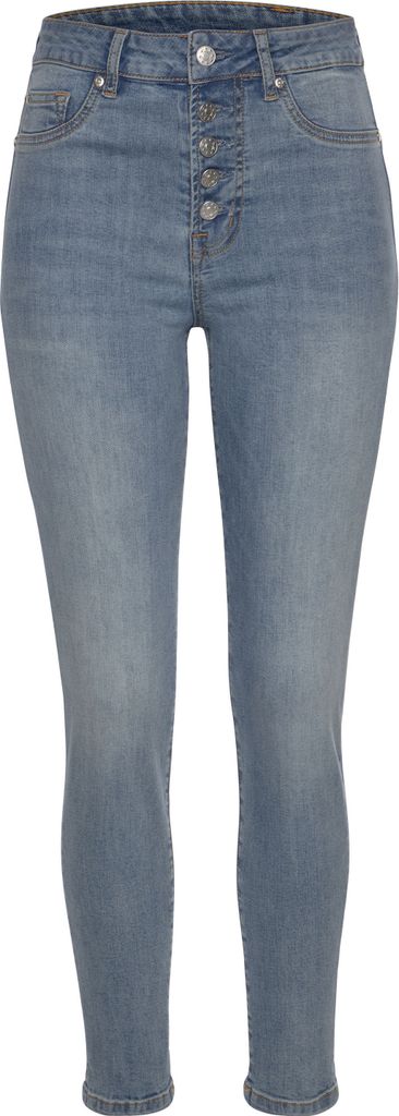 Buffalo High-waist-Jeans blue-washed Größe 44