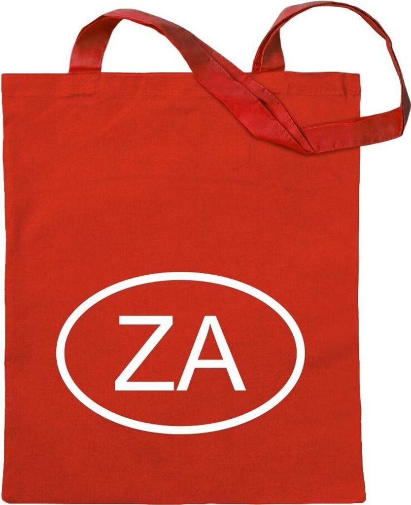 Kiwistar - Baumwolltasche - rot - Südafrika ZA - Turnbeutel Fun Rucksack Sport Beutel Gymsack Ziehgurt