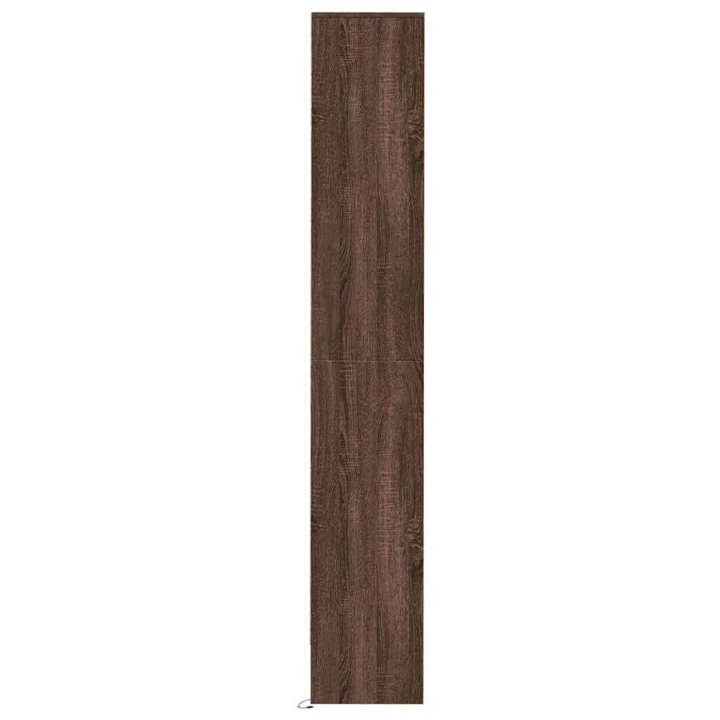 Credenza Alta con LED Rovere Marrone 36x200 cm - Offerta Maison - 7