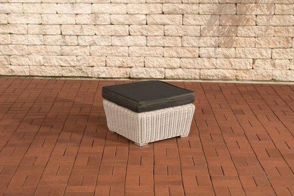 Sitzbank Anthrazit 59x59x30cm Garten