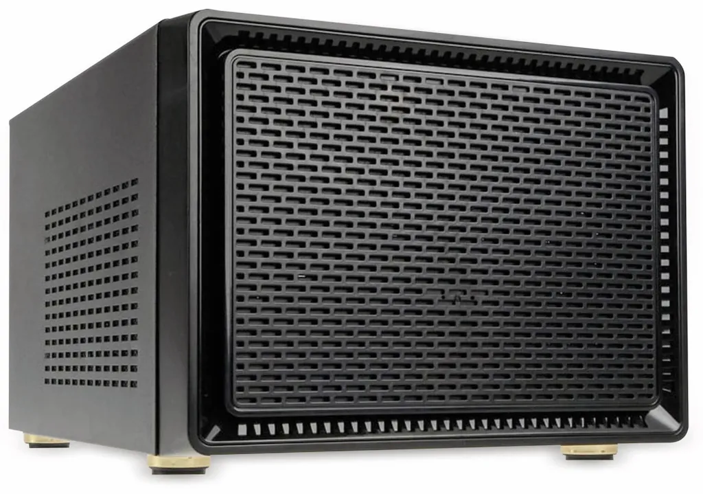 Boîtier Kolink GEKL-006 Cube noir avec flux d'air optimisé et design compact