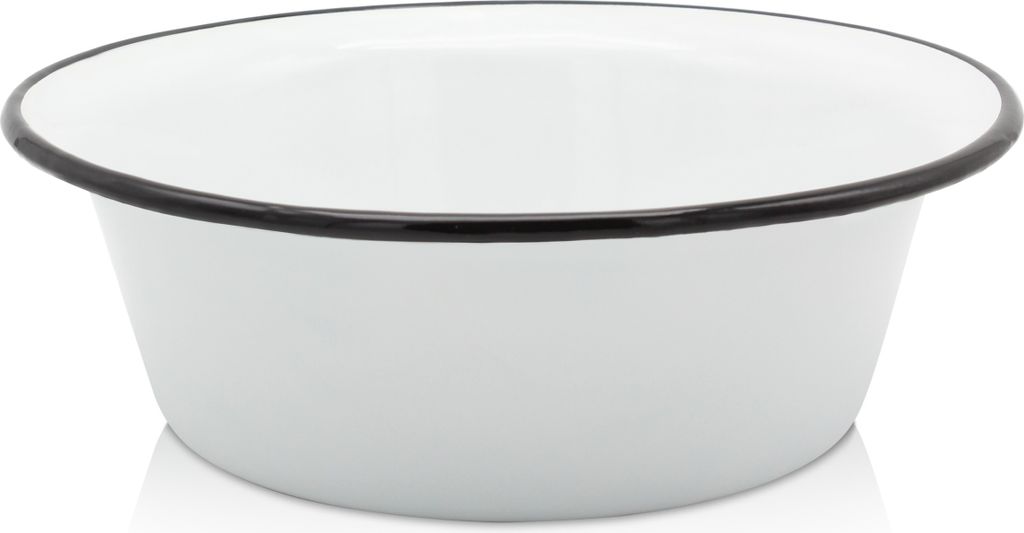 Karl Krüger 101201 Schüssel emailliert, weiß, Ø 20 cm Produktbild 