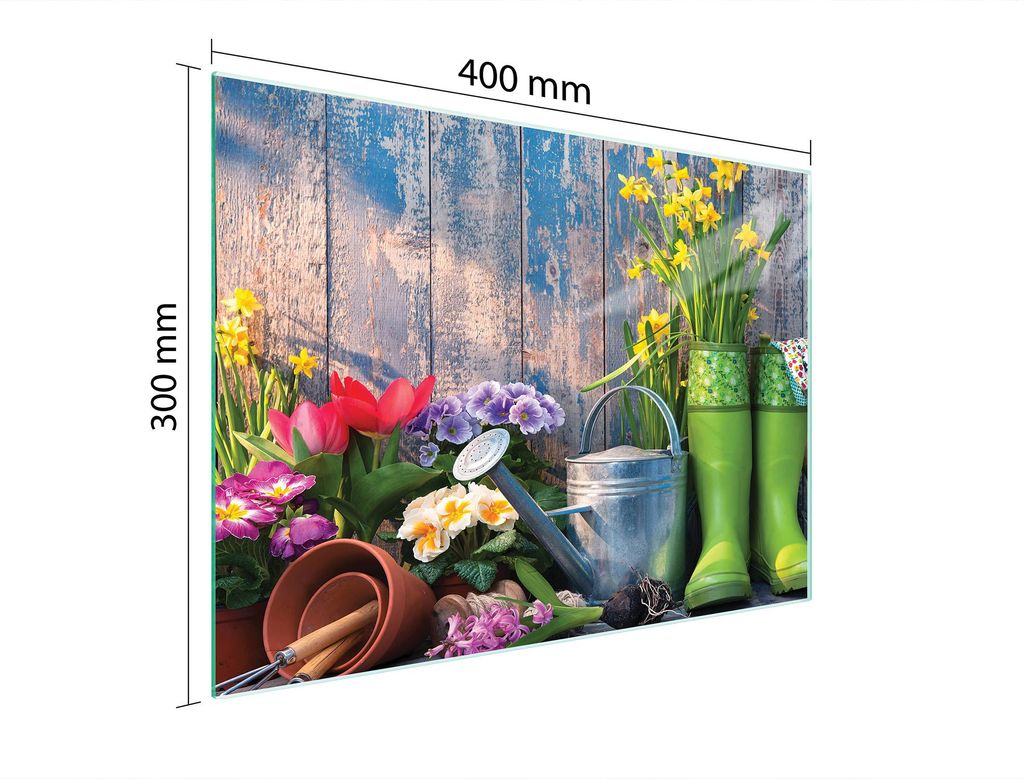 Schneidebrett Herdabdeckplatte Multiglasschneidplatte 40x30 cm Garten Holz
