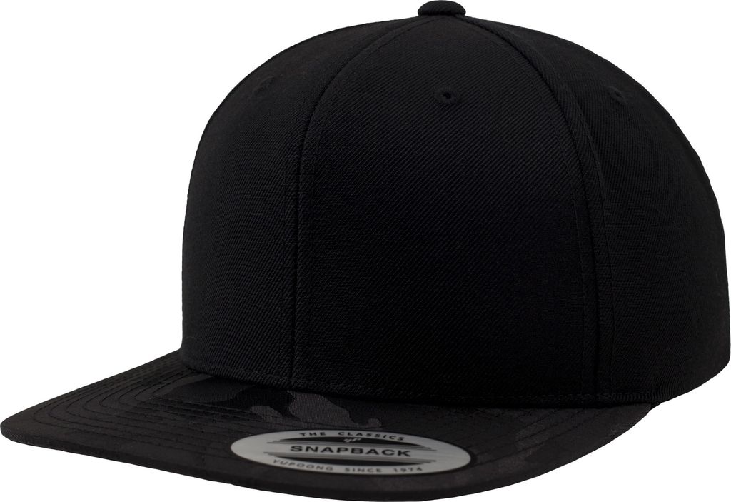 Flexfit Camo Schirm Snapback Kappe (2 Stück/Packung) RW6774 (Einheitsgröße) (Schwarz Camo)