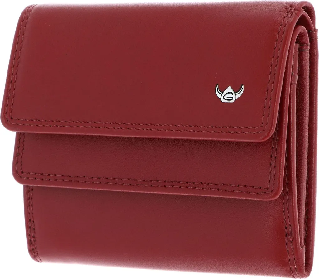 Golden Head Polo Portafoglio Rosso RFID in Pelle Nappa Pregiata
