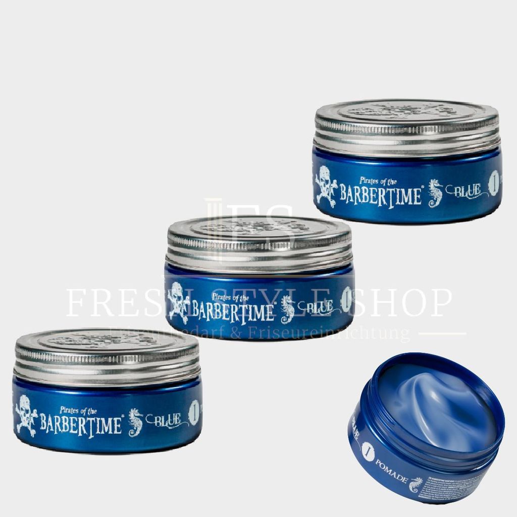 3x BARBERTIME Haarpomade Hair Pomade Styling Pomade 150ml Produktbild 